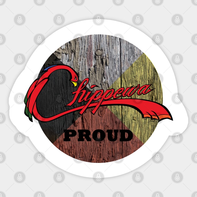 Chippewa Proud Medicine Wheel Sticker by O_Canada 